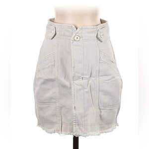 Free People Cream Mini Skirt